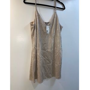 Champagne Gold Mini Dress